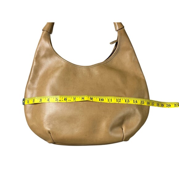 Tramontano Napoli Tan Leather Boho Hobo Shoulder Bag Handbag Purse - Picture 11 of 15